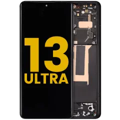 OLED Assembly With Frame For Xiaomi 13 Ultra (Refurbished) (Black)