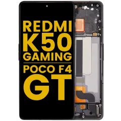 OLED Assembly With Frame For Xiaomi Poco F4 GT / Redmi K50 Gaming (Refurbished) (Black)