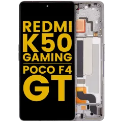 OLED Assembly With Frame For Xiaomi Poco F4 GT / Redmi K50 Gaming (Refurbished) (Silver)