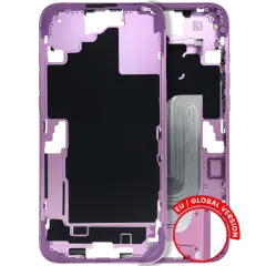Mid-Frame Housing W/ Small Parts For iPhone 16 Plus (EU / Global Version) (Used OEM Pull: Grade C) (Pink)