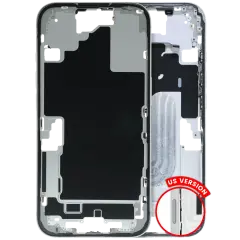 Mid-Frame Housing W/ Small Parts For iPhone 16 (US Version) (Used OEM Pull: Grade C) (White)