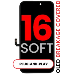 OLED Assembly For iPhone 16 (Aftermarket Pro: XO7 3.0 Soft)