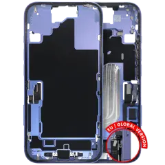 Mid-Frame Housing W/ Charging Port Flex & Small Parts For iPhone 16 (EU / Global Version) (Used OEM Pull: Grade C) (Ultramarine)