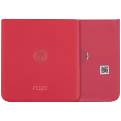 Bottom Back Cover Glass For Motorola Razr Plus / Razr 40 Ultra (XT2321 / 2023) (Premium) (Viva Magenta)