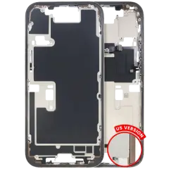 Mid-Frame Housing W/ Small Parts For iPhone 16 Pro (US Version) (Used OEM Pull: Grade B) (Desert Titanium)