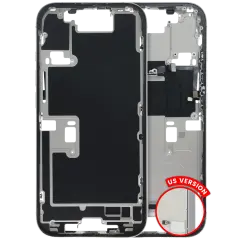 Mid-Frame Housing W/ Small Parts For iPhone 16 Pro (US Version) (Used OEM Pull: Grade C) (White Titanium)