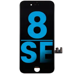 LCD Assembly With Steel Plate For iPhone 8 / SE (2020 / 2022) (Aftermarket) (Black)