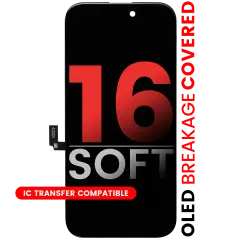 OLED Assembly For iPhone 16 (Aftermarket Pro: XO7 Soft)