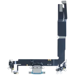 Charging Port Flex Cable With Board For iPhone 16 Plus (Genuine OEM) (Teal)