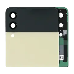 Outer OLED Assembly For Samsung Galaxy Z Flip 3 5G (Used OEM Pull: Grade B/C) (Cream)