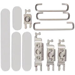 Hard Buttons (Power / Volume / Switch) For iPhone 17 Pro / 17 Pro Max (Silver)