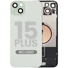 Back Glass w/ MagSafe Magnet For iPhone 15 Plus (Aftermarket) (Green) (No Logo)