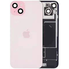 Back Glass w/ MagSafe Magnet & NFC & Flashlight Flex For IPhone 15 Plus (Genuine OEM) (Pink)
