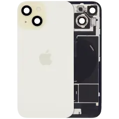 Back Glass w/ MagSafe Magnet & NFC & Flashlight Flex For IPhone 15 (Genuine OEM) (Yellow)