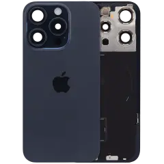 Back Glass w/ MagSafe Magnet & NFC & Flashlight Flex For iPhone 15 Pro (Genuine OEM) (Blue Titanium) (UK / EU Version )