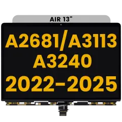 LCD Panel Only For MacBook Air 13" (A2681 / A3113 /A3240) (With All Years) (Premium)