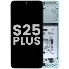 OLED Assembly With Frame For Samsung Galaxy S25 Plus 5G (US & International Version) (Used OEM Pull: Grade B) (Mint)
