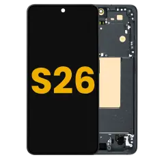 OLED Assembly With Frame For Samsung Galaxy S26 5G (US & International) (Refurbished) (Black)