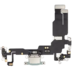 Charging Port Flex Cable For iPhone 15 (Used OEM Pull) (Green)