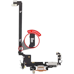 Charging Port Flex Cable For iPhone 17 Pro Max (Used OEM Pull) (US Version) (Cosmic Orange)