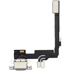 Charging Port Flex Cable For iPhone 16 Pro (Used OEM Pull) (Natural Titanium)