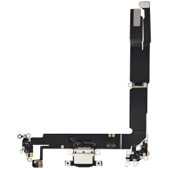 Charging Port Flex Cable For iPhone 16 Plus (Used OEM Pull) (Black)