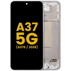 OLED Assembly With Frame For Samsung Galaxy A37 5G (A376 / 2026) (Refurbished) (White)