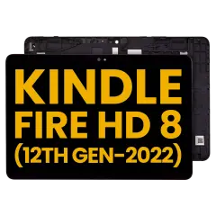 LCD Assembly With Frame For Amazon Kindle Fire HD 8 (12th Gen, 2022) (Refurbished) (All Colors)