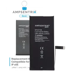 Replacement Battery For iPhone 16e / 17e (AmpSentrix Basic)