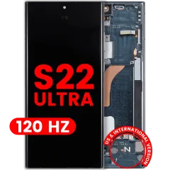 OLED Assembly With Frame For Samsung Galaxy S22 Ultra 5G (US & International Version) (Aftermarket Plus) (120Hz) (Green)