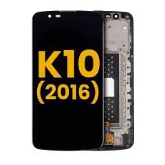 LCD Assembly With Frame For LG K10 (2016) (Refurbished) (Black)