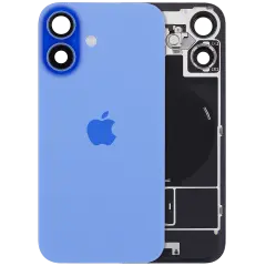 Back Glass w/ MagSafe Magnet & NFC & Flashlight Flex For iPhone 16 (Genuine OEM) (Ultramarine)