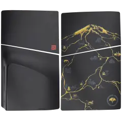 Faceplate Cover (Top & Bottom) For PlayStation 5 Pro (Disc Edition) (Ghost Of Yotei) (Golden Black)