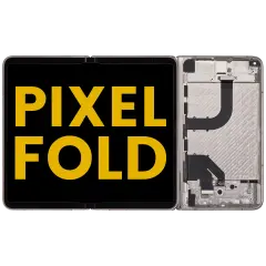 Built-In OLED Screen (Main Screen) Assembly (With Mid-Frame) For Google Pixel Fold (US and International Versions) (Refurbished) (Porcelain)