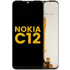 LCD Assembly without Frame For Nokia C12 (Refurbished)