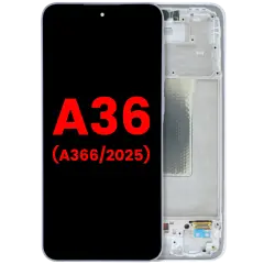 OLED Assembly With Frame For Samsung Galaxy A36 5G (A366 / 2025) (Aftermarket Plus) (Lavender)