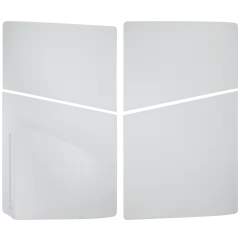 Faceplate Cover (Top & Bottom) For Sony PlayStation 5 Slim Disc Edition (White)