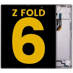 Inner OLED Assembly With Frame For Samsung Galaxy Z Fold 6 5G (US & International) (Refurbished) (White)