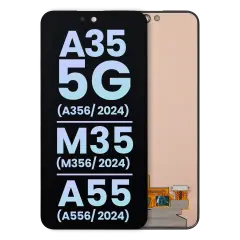 OLED Assembly Without Frame For Samsung Galaxy A35 5G (A356 / 2024) / M35 (M356 / 2024) / A55 (A556 / 2024) (Service Pack) (All Colors)