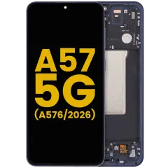 OLED Assembly With Frame For Samsung Galaxy A57 5G (A576 / 2026) (Refurbished) (Navy)