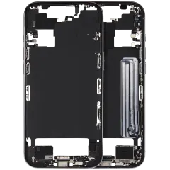 Mid-Frame Housing W/ Charging Port Flex & Small Parts For iPhone Air (US / EU Version) (Used OEM Pull: Grade B) (Sky Blue)