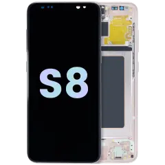 LCD Assembly With Frame For Samsung Galaxy S8 (Service Pack) (Pink)