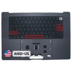 Top Case with Keyboard (ANSI US) For MacBook Pro 16" A3428 / A3429 (2026) (Genuine OEM) (Space Black)