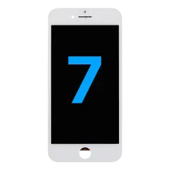 LCD Assembly With Steel Plate For iPhone 7 (Aftermarket) (White)