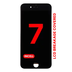 LCD Assembly With Steel Plate For iPhone 7 (Aftermarket Pro: XO7 Incell) (Black)