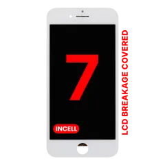 LCD Assembly With Steel Plate For iPhone 7 (Aftermarket Pro: XO7 Incell) (White)