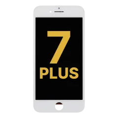 LCD Assembly With Steel Plate For iPhone 7 Plus (Refurbished: LG) (White)