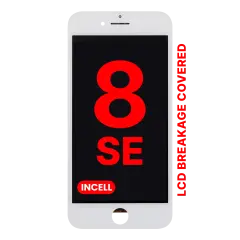 LCD Assembly With Steel Plate For iPhone 8 / SE (2020 / 2022) (Aftermarket Pro: XO7 Incell) (White)