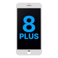 LCD Assembly With Steel Plate For iPhone 8 Plus (Aftermarket) (White)