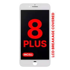 LCD Assembly With Steel Plate For iPhone 8 Plus (Aftermarket Pro: XO7 Incell) (White)